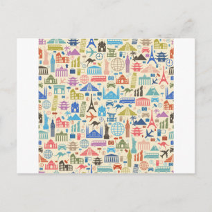 wereldreis briefkaart