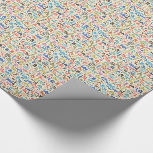 wereldreis cadeaupapier (Hoek)