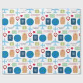 Wereldreis  cadeaupapier (Vlak)