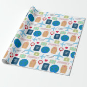 Wereldreis  cadeaupapier (Uitgerold)