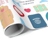 Wereldreis  cadeaupapier (Rol Hoek)