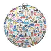 wereldreis dartbord (Voorkant)