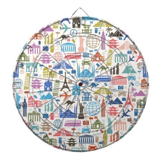 wereldreis dartbord (Voorkant)