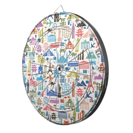 wereldreis dartbord (Voorkant Rechts)