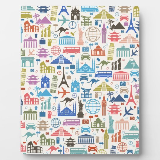 wereldreis fotoplaat (Voorkant)