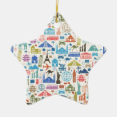 wereldreis keramisch ornament (Voorkant)