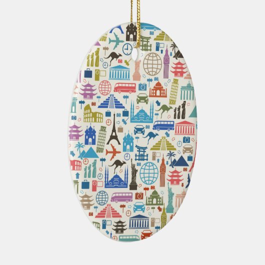 wereldreis keramisch ornament (Rechts)