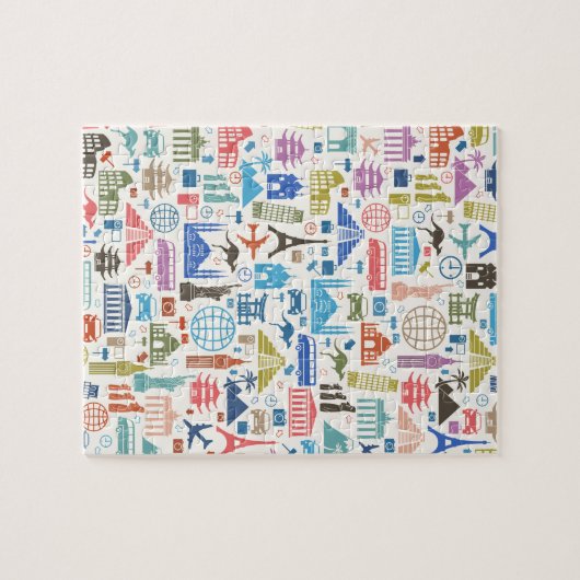 wereldreis legpuzzel (Horizontaal)