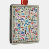 wereldreis metalen ornament (Rechts)