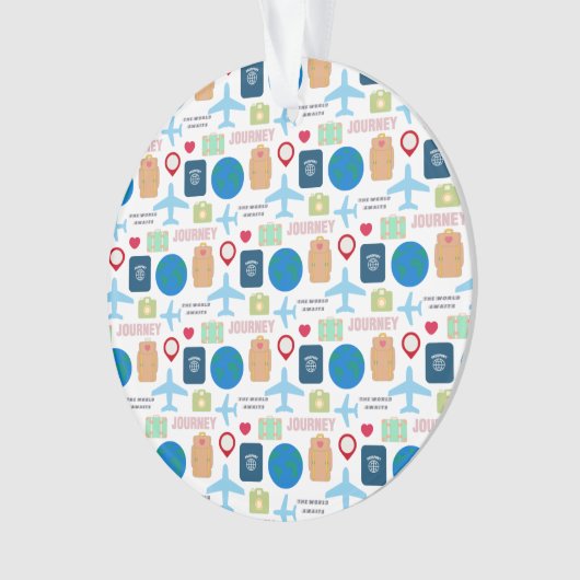 Wereldreis  ornament (voorkant)