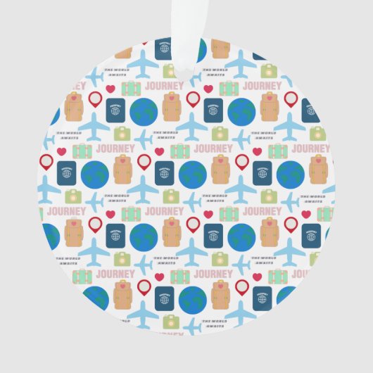 Wereldreis  ornament (voorkant)