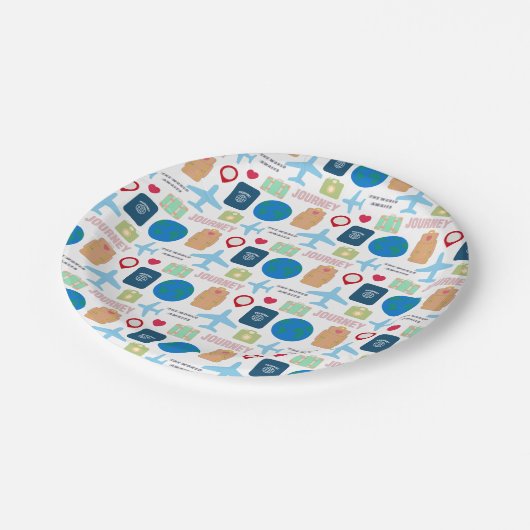 Wereldreis Papieren Bordje (Gekanteld)