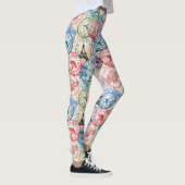 Wereldreis Paspoortstempelpatroon (2) Leggings (Rechts)