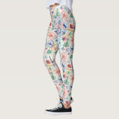 Wereldreis stempelpatroon (3) leggings (Links)
