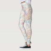Wereldreis Stempelpatroon (8) Leggings (Links)