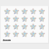 wereldreis ster sticker (Vel)