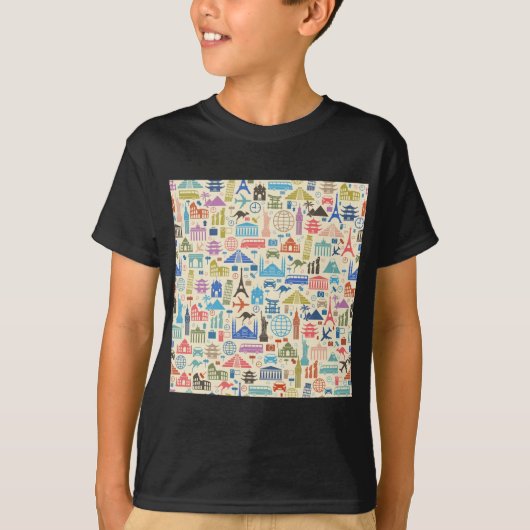 wereldreis t-shirt (Voorkant)