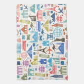 wereldreis theedoek (Verticaal)