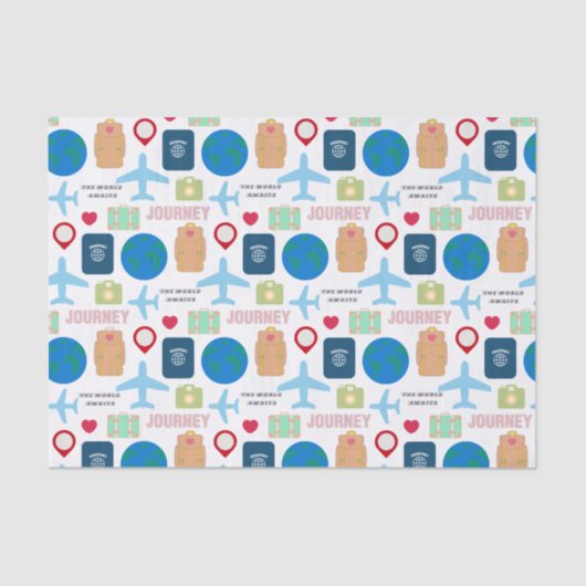 Wereldreis Tissuepapier (Voorkant)