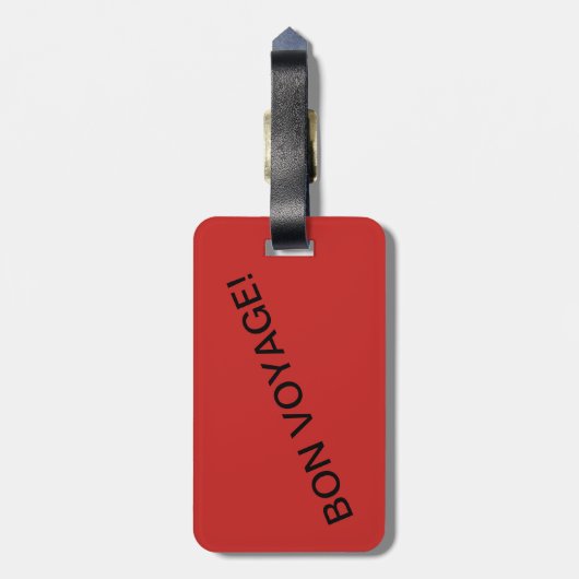 Wereldreisbureaus Bagagelabel (Achterkant verticaal)