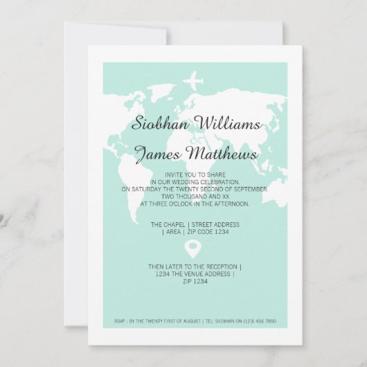 Wereldreishuwelijk Kaart (Voorkant)