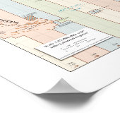 Wereldreistijdzones voor Europa en Afrika Poster (Hoek)