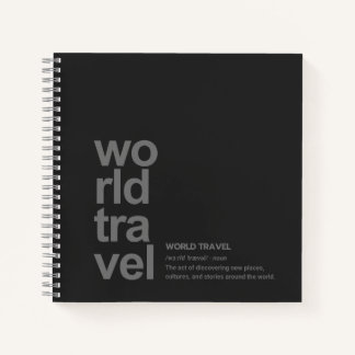 WERELDREIZEN DEFINITIE Modern Minimalistisch Notitieboek