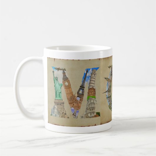 Wereldreizende moeder Mok: Koffiemok (Links)