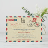  Wereldreiziger Airmail Verjaardagsfeest Kaart (Staand voorkant)