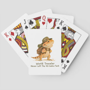 Wereldreiziger Baardagaam Kunst  Pokerkaarten