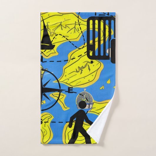 Wereldreiziger Bad Handdoek (Handdoek)