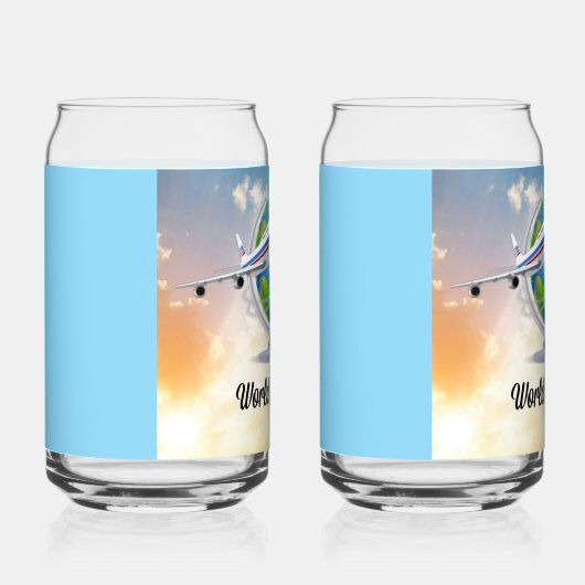 Wereldreiziger Blikvorm Glas (Rechts)