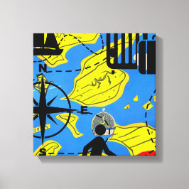 Wereldreiziger Canvas Afdruk