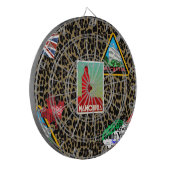 wereldreiziger dartbord (Voorkant Links)