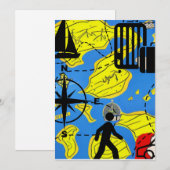 Wereldreiziger Feestdagenkaart (Voorkant / Achterkant)