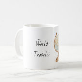 Wereldreiziger Globe Koffiemok (Voorkant links)