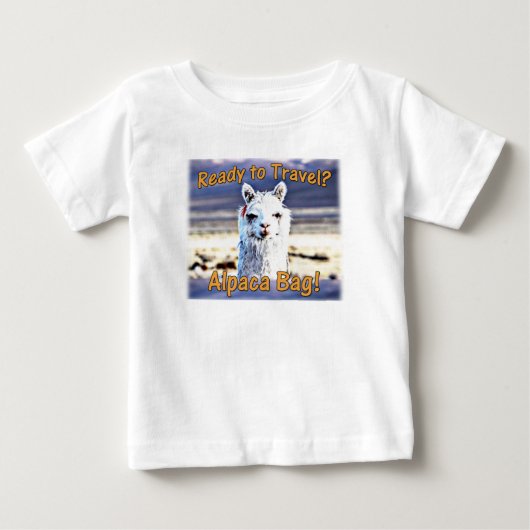 Wereldreiziger - Grappige Alpaca tas (Voorkant)