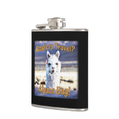 Wereldreiziger - Grappige Alpaca tas Heupfles (Links)