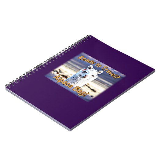 Wereldreiziger - Grappige Alpaca tas Notitieboek (Linkerzijde)