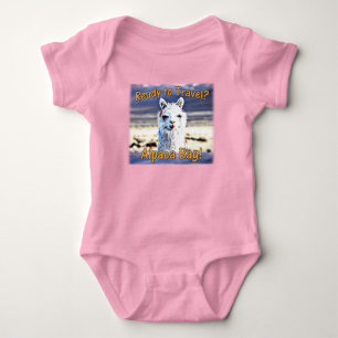 Wereldreiziger - Grappige Alpaca tas Romper