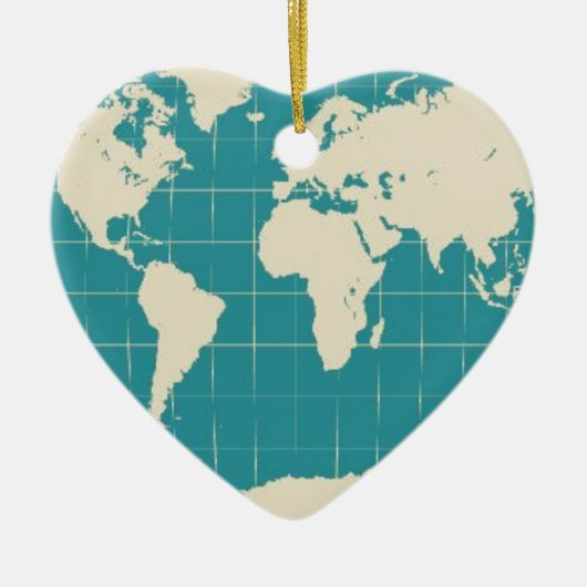 Wereldreiziger Keramisch Ornament (Voorkant)