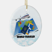 Wereldreiziger Keramisch Ornament (Rechts)