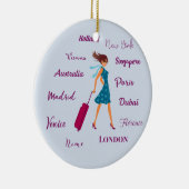 Wereldreiziger Keramisch Ornament (Rechts)