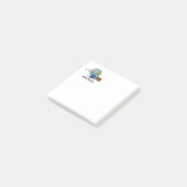Wereldreiziger. Koffer, tickets en paspoort. Post-it® Notes (Schuin)