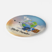 Wereldreiziger Papieren Bordje (Gekanteld)