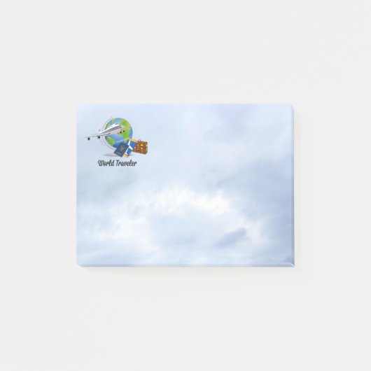 Wereldreiziger  post-it® notes (Voorkant)