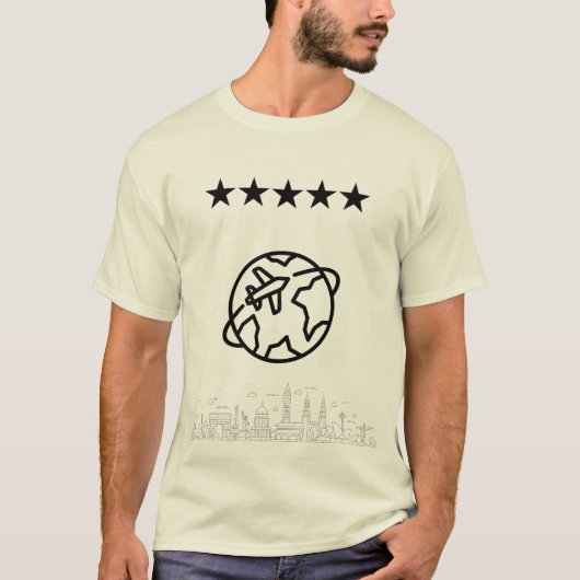 Wereldreiziger – Reisavontuur T-shirt (Voorkant)