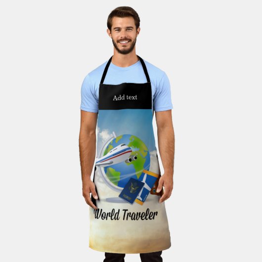 Wereldreiziger Schort (Gedragen)