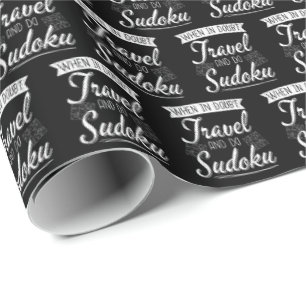 Wereldreiziger Sudoku Puzzel Lover Cadeaupapier
