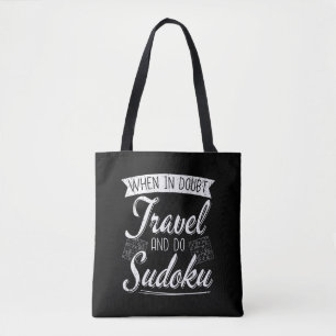 Wereldreiziger Sudoku Puzzel Lover Tote Bag